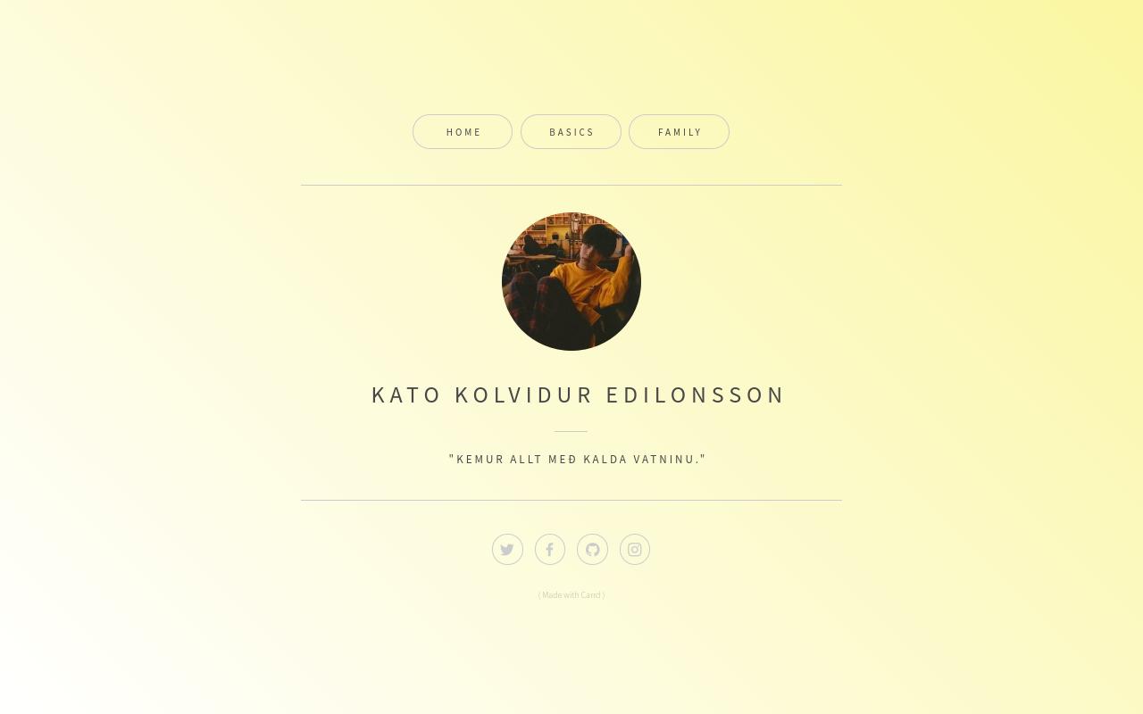 Carrd profile picture for @kato